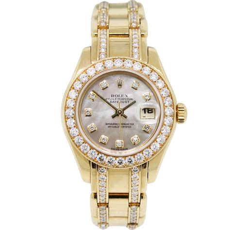 rolex ladies diamond watch|ladies diamond rolex watch collection.